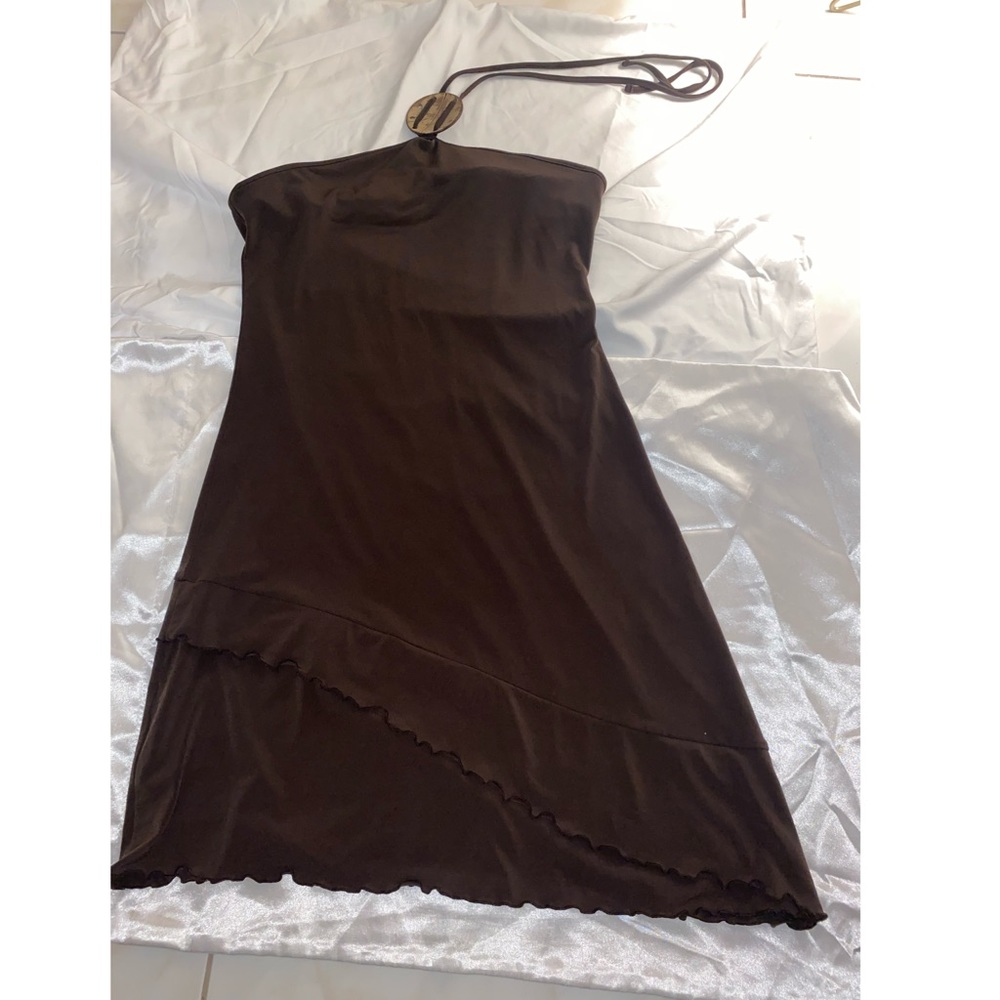 Brown cover up. It can be used as skirt or dress.